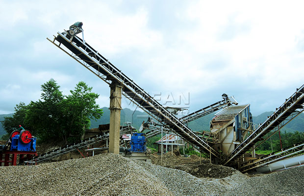 菲律賓河卵石制砂生產線概貌 菲律賓河卵石制砂生產線概貌