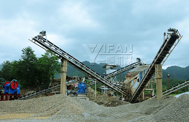 菲律賓河卵石制砂生產線 菲律賓河卵石制砂生產線